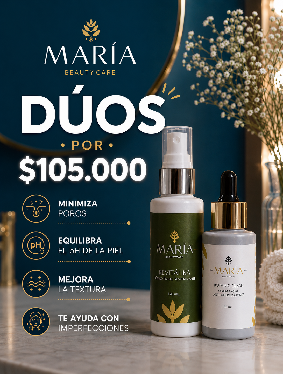 Dúo Tónico Revitalika + Sérum Anti Imperfecciones