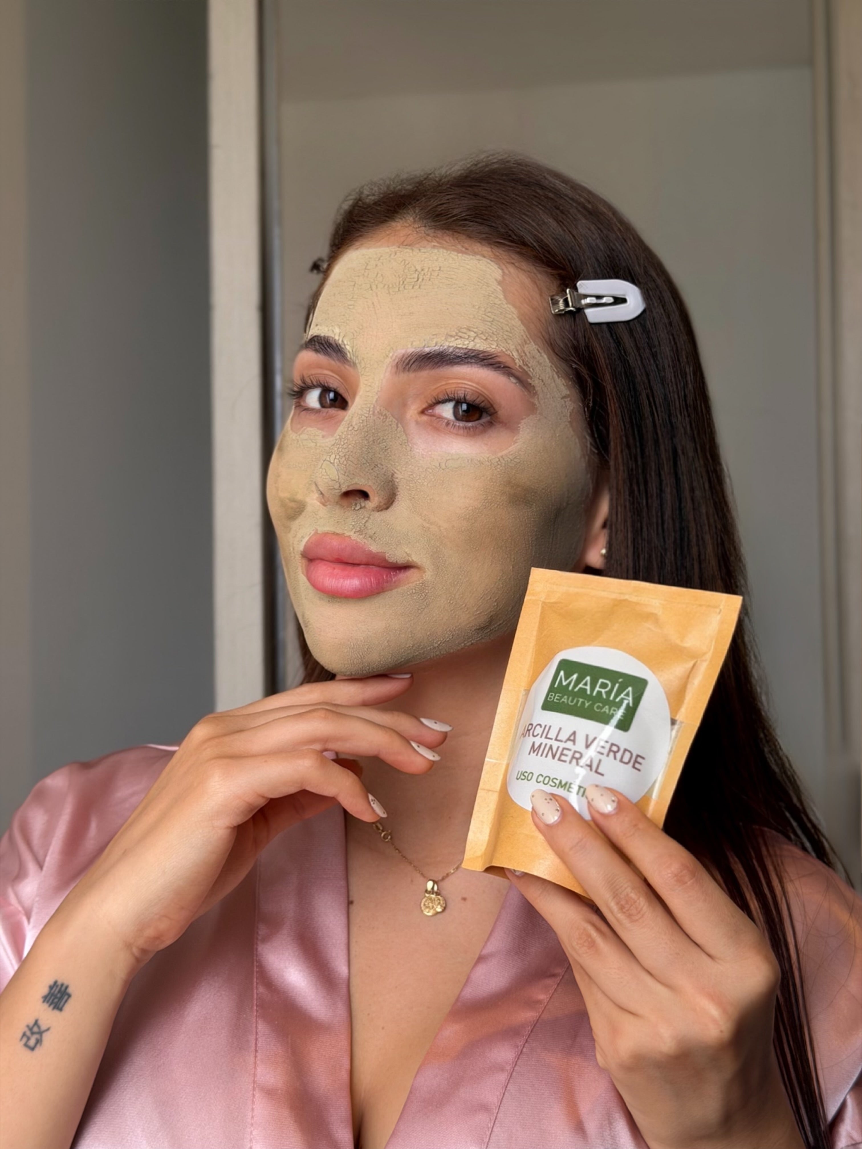 Arcilla mascarilla Cosmética verde